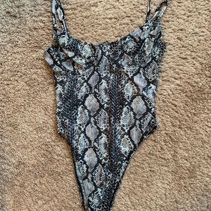 Snakeskin bodysuit!!